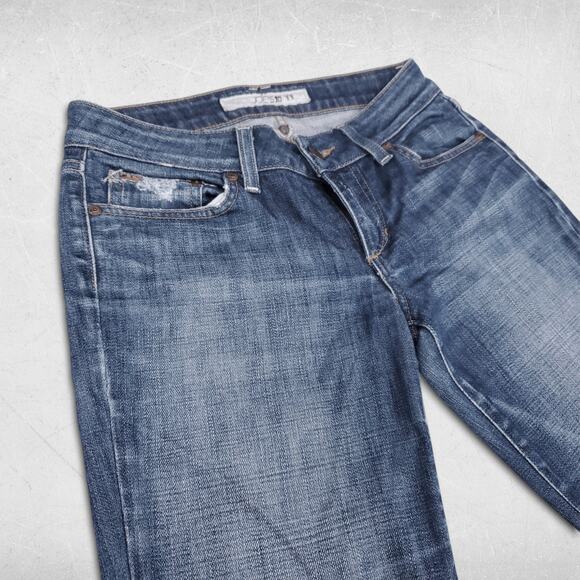 Joe's Jeans Wmns 28 Harvy Wash Distressed Honey Bootcut Designer Western Cowgirl - Picture 10 of 13